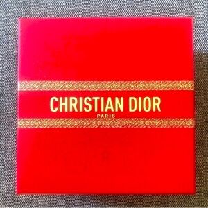 Dior Red Holidays Empty Square Gift Box Paper Christmas New Authentic